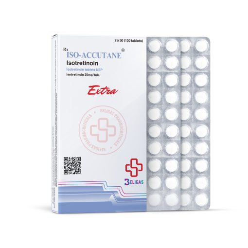 Iso-Accutane Isotretinoin 20mg 100 tabs - Beligas